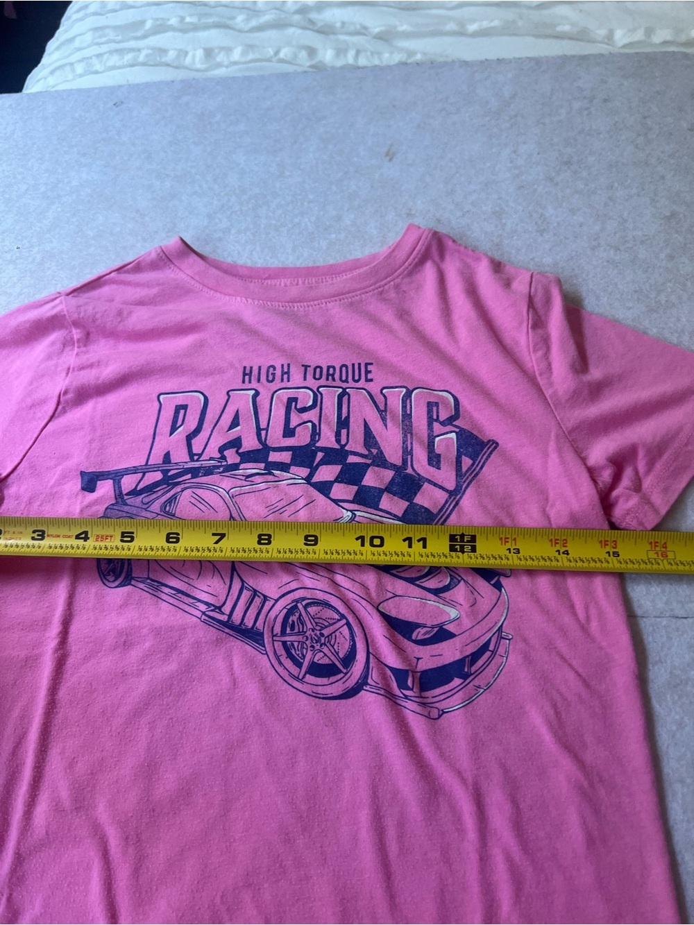 Cat & Jack Kids Pink High Torque Racing Car Graphic T-Shirt – Size M (8) - Picture 6 of 6